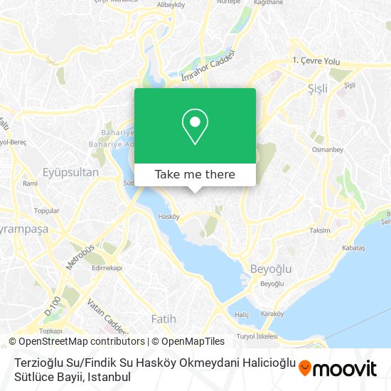 Terzioğlu Su / Findik Su Hasköy Okmeydani Halicioğlu Sütlüce Bayii map