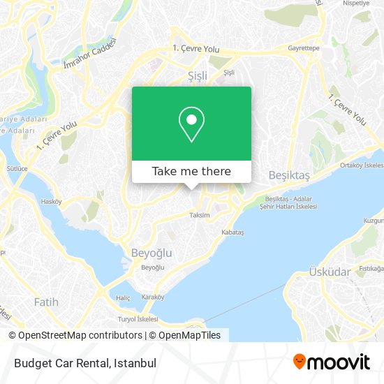 Budget Car Rental map