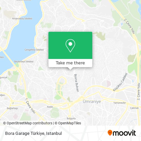 Bora Garage Türkiye map