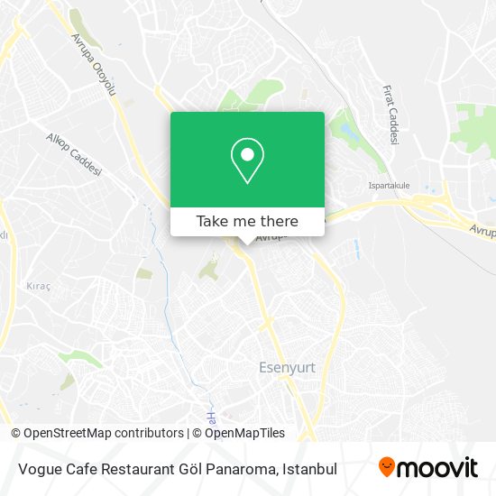Vogue Cafe Restaurant Göl Panaroma map