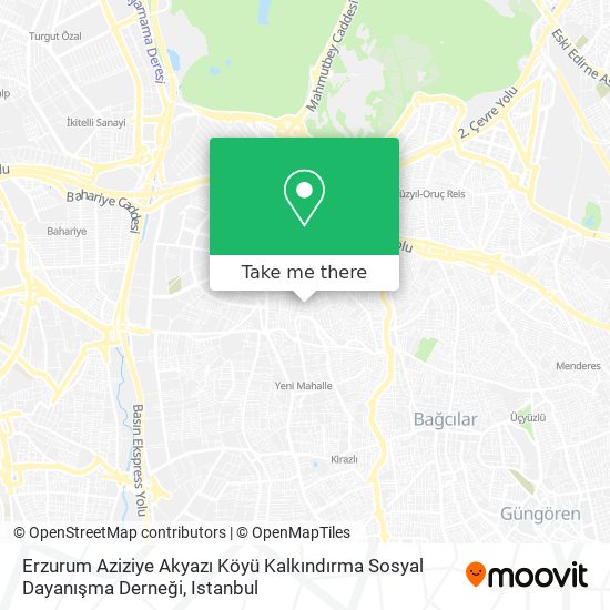 Erzurum Aziziye Akyazı Köyü Kalkındırma Sosyal Dayanışma Derneği map