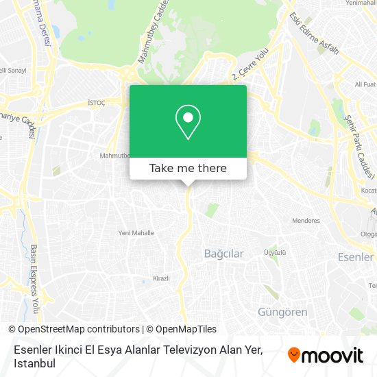 Esenler Ikinci El Esya Alanlar Televizyon Alan Yer map