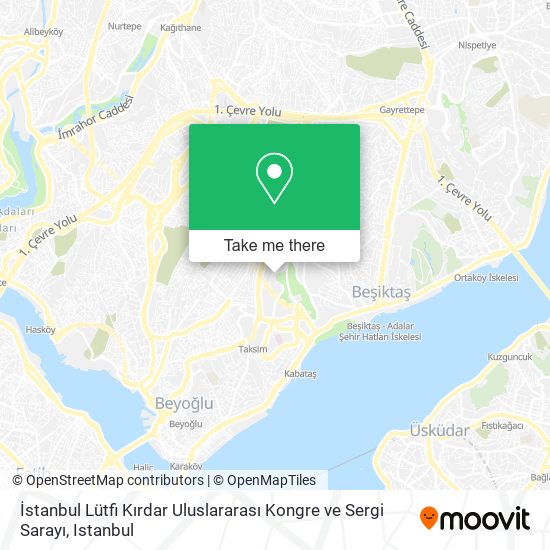 İstanbul Lütfi Kırdar Uluslararası Kongre ve Sergi Sarayı map