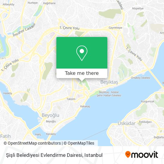Şişli Belediyesi Evlendirme Dairesi map