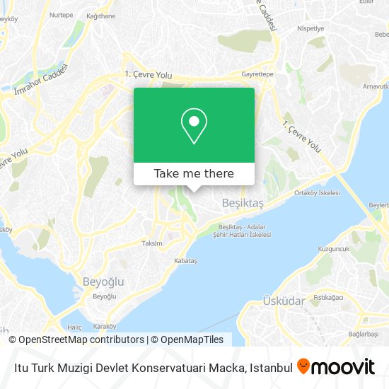 Itu Turk Muzigi Devlet Konservatuari Macka map