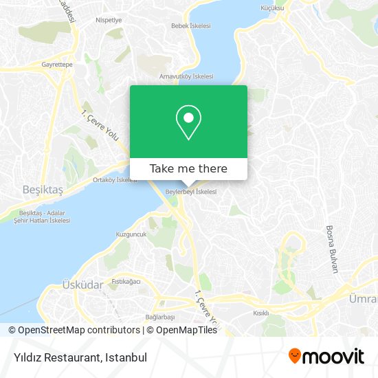 Yıldız Restaurant map