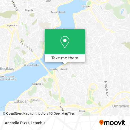 Anstella Pizza map