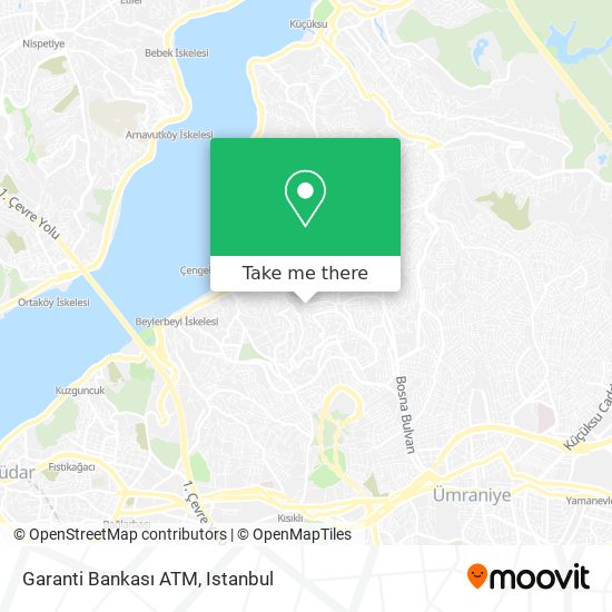 Garanti Bankası ATM map