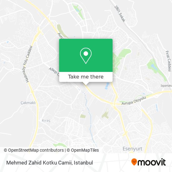 Mehmed Zahid Kotku Camii map