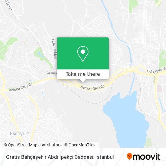 Gratis Bahçeşehir Abdi İpekçi Caddesi map