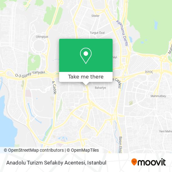 Anadolu Turizm Sefaköy Acentesi map