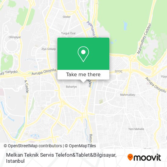 Melkan Teknik Servis Telefon&Tablet&Bilgisayar map