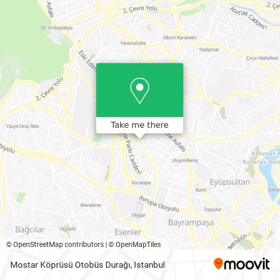 Mostar Köprüsü Otobüs Durağı map