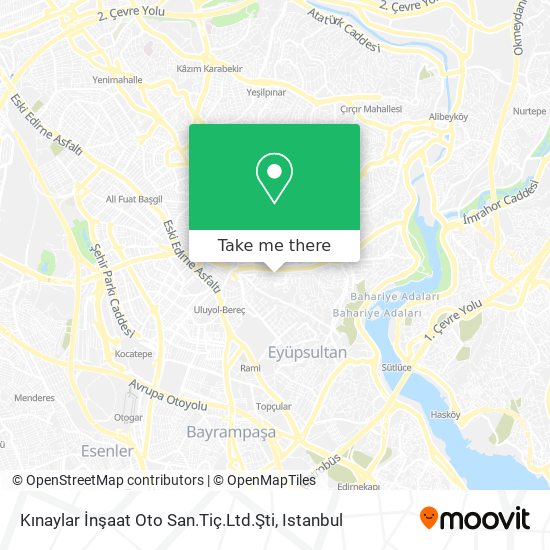 Kınaylar İnşaat Oto San.Tiç.Ltd.Şti map