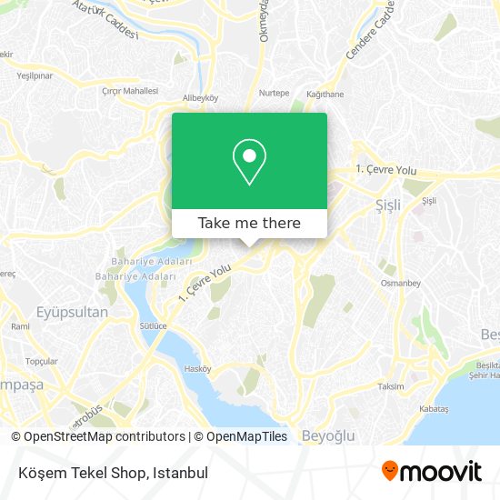 Köşem Tekel Shop map