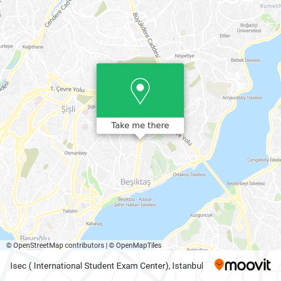 Isec ( International Student Exam Center) map