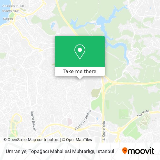 Ümraniye, Topağacı Mahallesi Muhtarlığı map