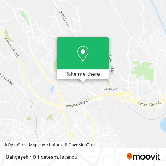 Bahçeşehir Officeteam map