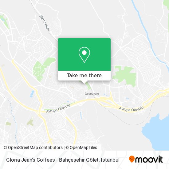 Gloria Jean's Coffees - Bahçeşehir Gölet map