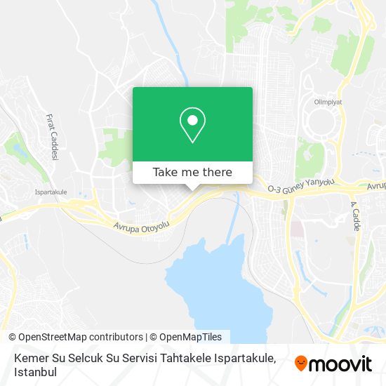 Kemer Su Selcuk Su Servisi Tahtakele Ispartakule map