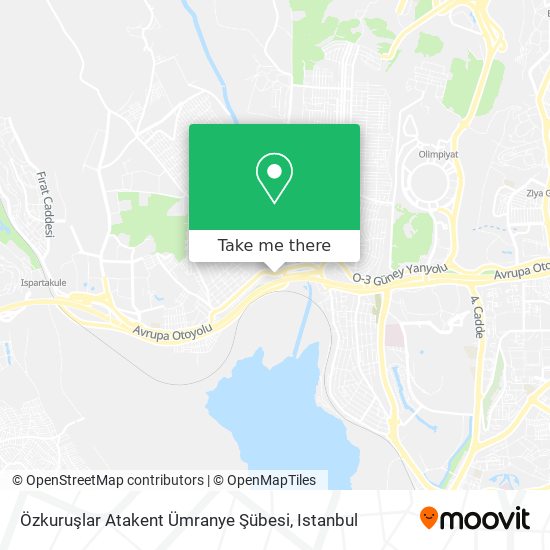 Özkuruşlar Atakent Ümranye Şübesi map