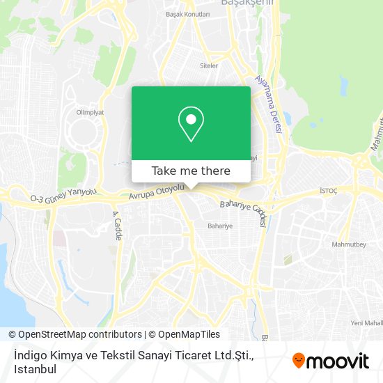 İndigo Kimya ve Tekstil Sanayi Ticaret Ltd.Şti. map