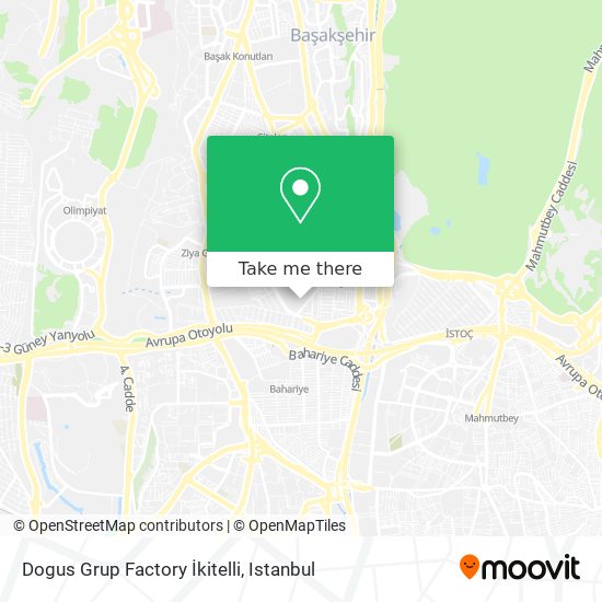 Dogus Grup Factory İkitelli map