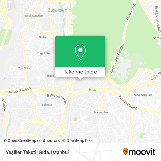 Yeşiller Tekstil Gıda map