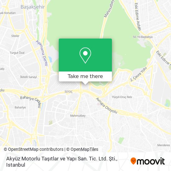 Akyüz Motorlu Taşıtlar ve Yapı San. Tic. Ltd. Şti. map