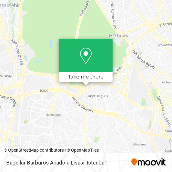 Bağcılar Barbaros Anadolu Lisesi map