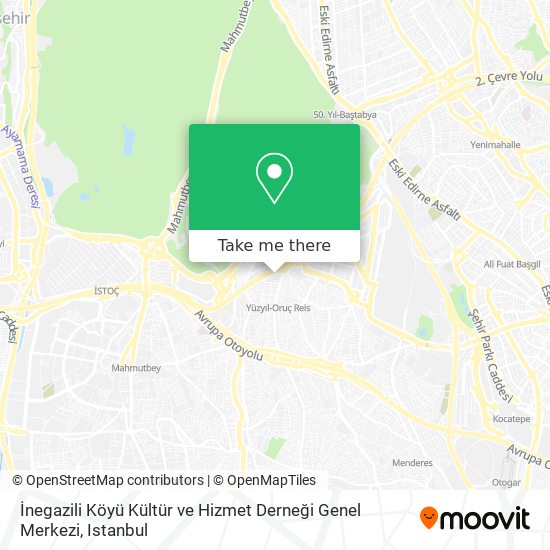 İnegazili Köyü Kültür ve Hizmet Derneği Genel Merkezi map