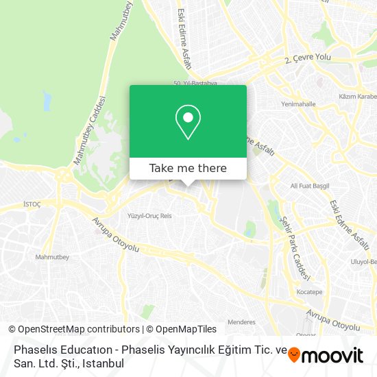 Phaselıs Educatıon - Phaselis Yayıncılık Eğitim Tic. ve San. Ltd. Şti. map