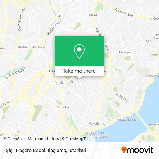 Şişli Haşere Böcek İlaçlama map