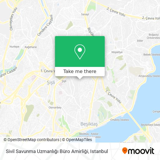 Sivil Savunma Uzmanlığı Büro Amirliği map