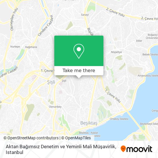 Aktan Bağımsız Denetim ve Yeminli Mali Müşavirlik map