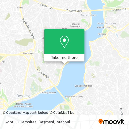 Köprülü Hemşiresi Çeşmesi map