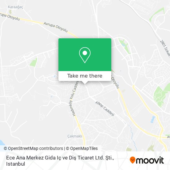 Ece Ana Merkez Gida Iç ve Diş Ticaret Ltd. Şti. map