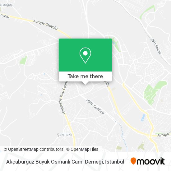 Akçaburgaz Büyük Osmanlı Cami Derneği map