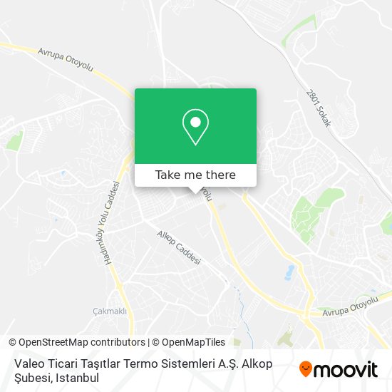 Valeo Ticari Taşıtlar Termo Sistemleri A.Ş. Alkop Şubesi map