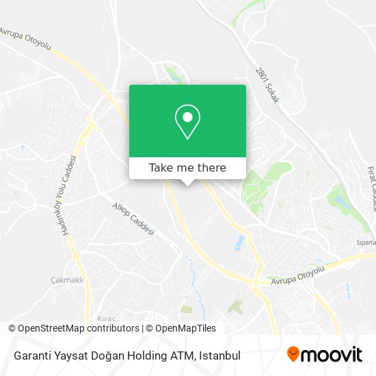 Garanti Yaysat Doğan Holding ATM map