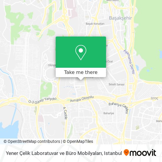 Yener Çelik Laboratuvar ve Büro Mobilyaları map