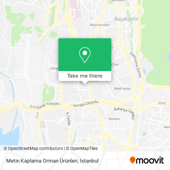 Metin Kaplama Orman Ürünleri map