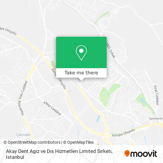 Akay Dent Agız ve Dıs Hızmetlerı Lımıted Sırketı map