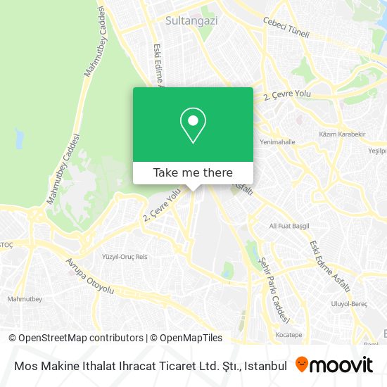 Mos Makine Ithalat Ihracat Ticaret Ltd. Ştı. map
