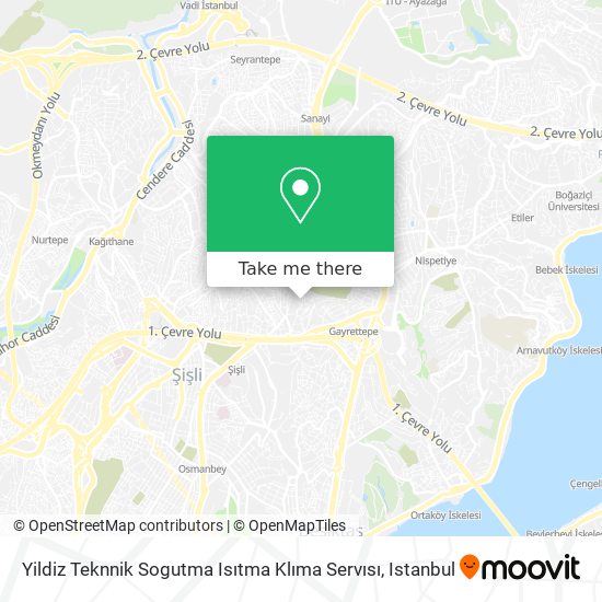 Yildiz Teknnik Sogutma Isıtma Klıma Servısı map