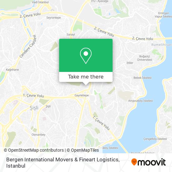 Bergen International Movers & Fineart Logistics map