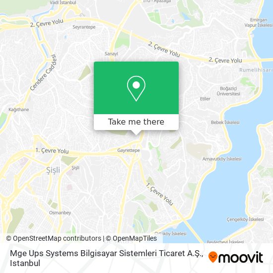 Mge Ups Systems Bilgisayar Sistemleri Ticaret A.Ş. map