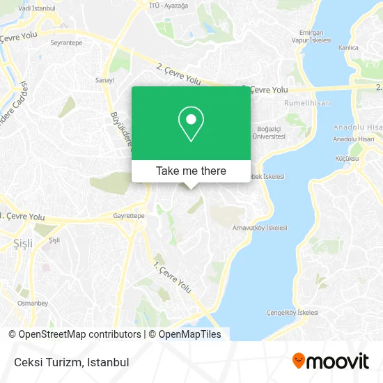 Ceksi Turizm map