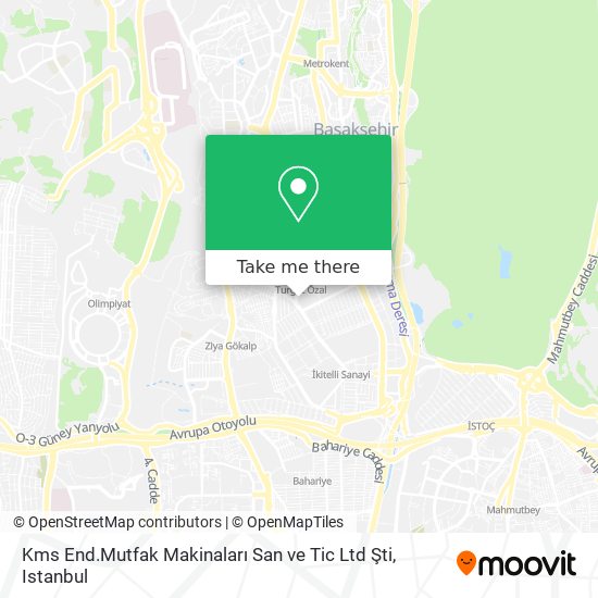 Kms End.Mutfak Makinaları San ve Tic Ltd Şti map