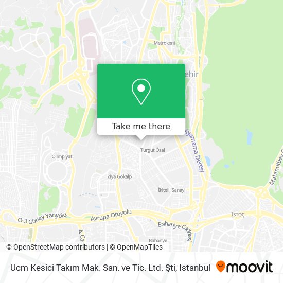 Ucm Kesici Takım Mak. San. ve Tic. Ltd. Şti map